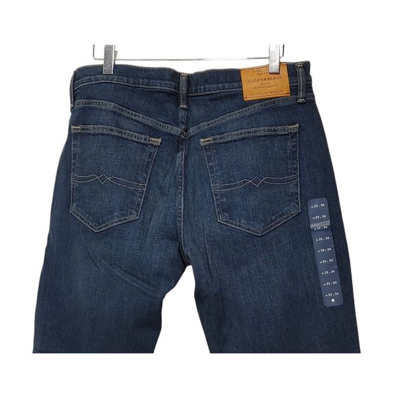 Lucky Brand 121 Slim POMPONIO BEACH Men's Jeans Size 33 x 34 NEW - Picture 6 of 11